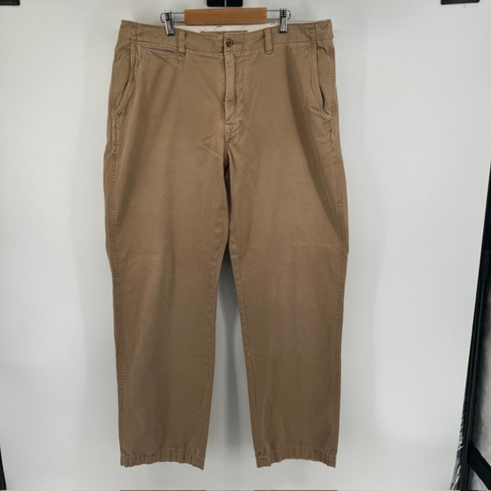 VTG Polo Ralph Lauren Chino Pants Mens 36x32 (36x30) Tan Classic Preppy Cotton